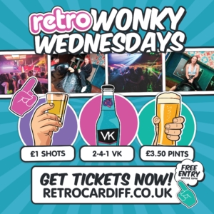 Retro Wonky Wednesday - Student Night! Every Wednesday